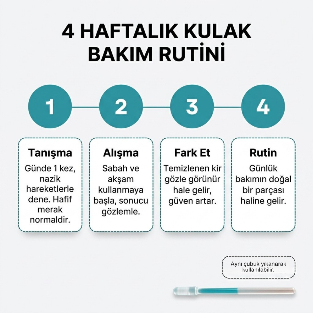 Yapışkan Kulak Temizleme Çubuğu