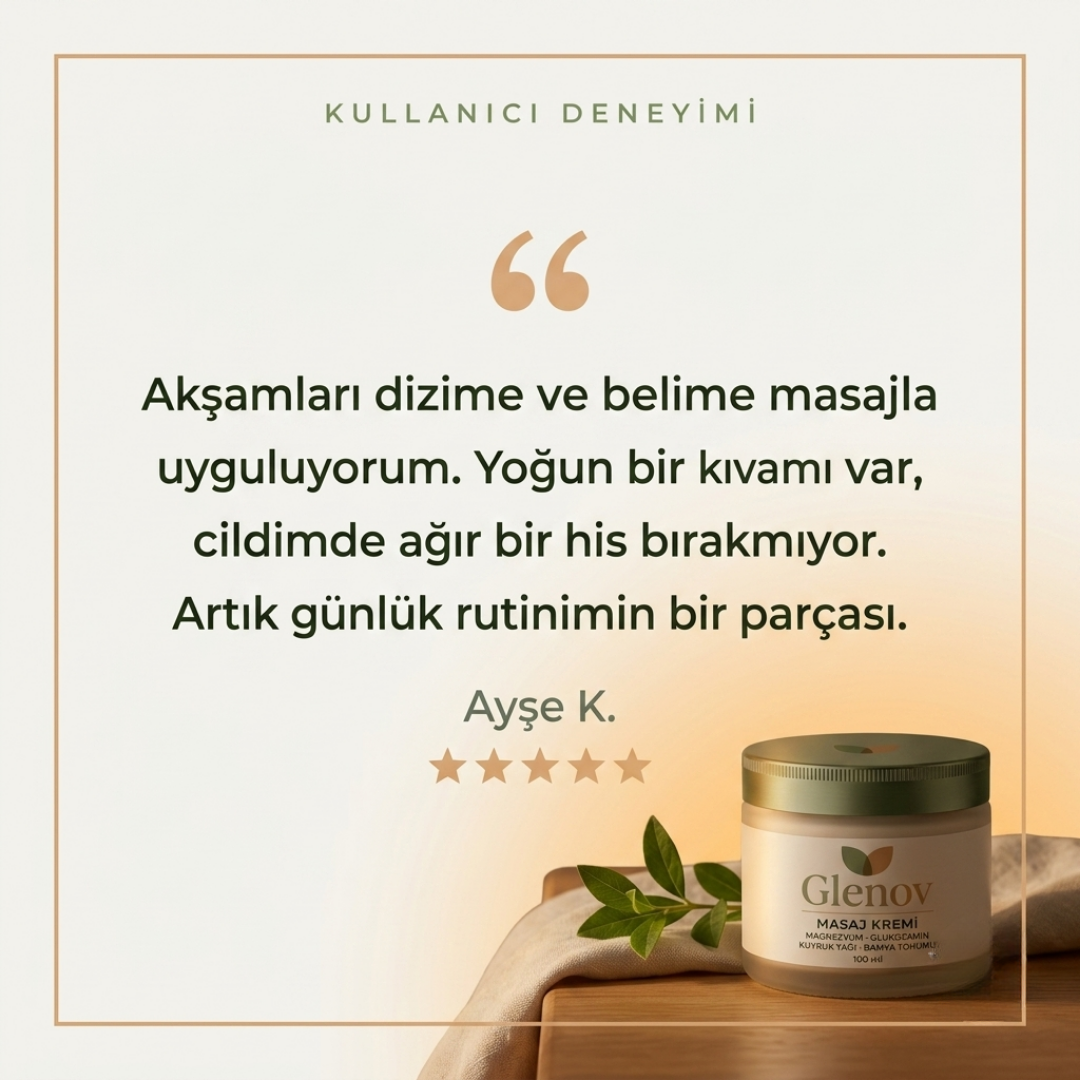 Glenov™ Doğal Magnezyum Masaj Kremi