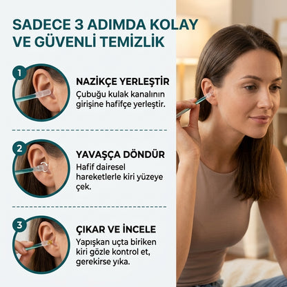 Yapışkan Kulak Temizleme Çubuğu