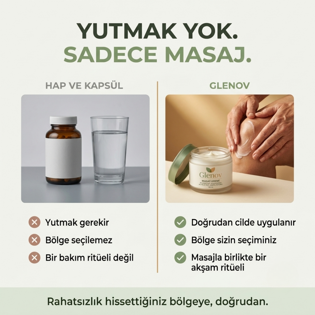 Glenov™ Doğal Magnezyum Masaj Kremi